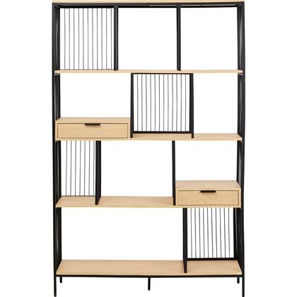 Bookshelf Bologna nature 200x125cm Kare Design Messing