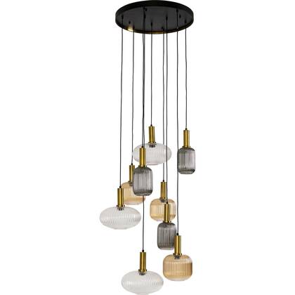 Kare Design Lobby Hanglamp 9 kap Grijs
