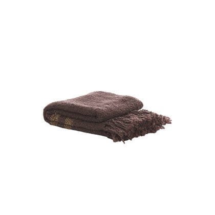 Light & Living - Plaid BRAZA - 170x130x0.5cm - Bruin