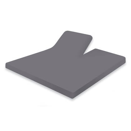 Eleganzzz Splittopper Hoeslaken Jersey Katoen Stretch - Antraciet