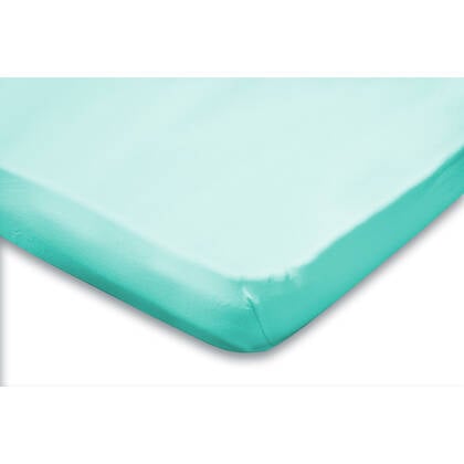 Eleganzzz Topper Hoeslaken Jersey Katoen Stretch - aqua Blauw