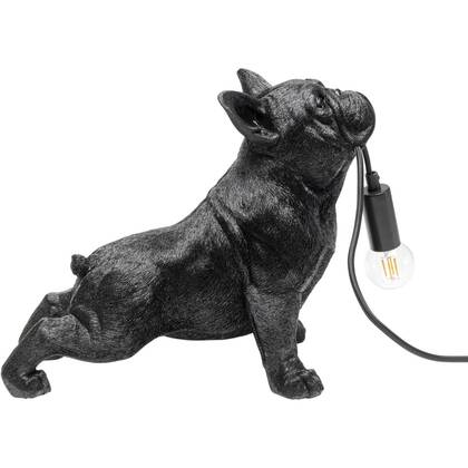 Kare Design Tafellamp bulldog Zwart