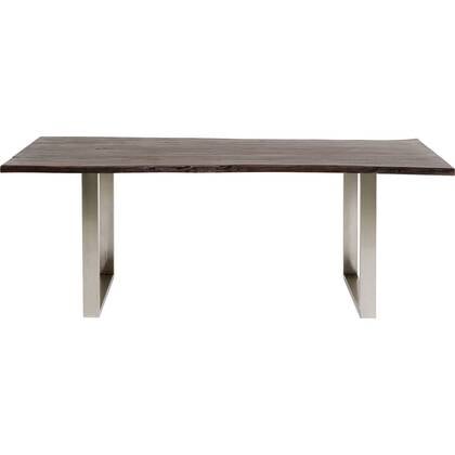 Kare Design Harmony Eettafel walnoot chroom 160x80cm Messing