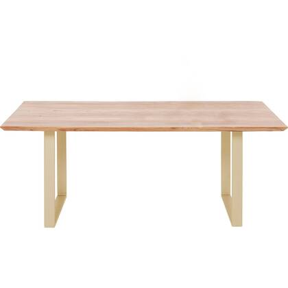 Kare Design Symphony Eettafel acacia goud 180x90cm Messing