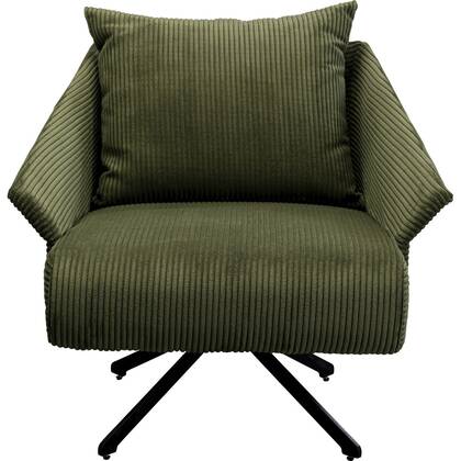 Kare Design Milo Draaifauteuil fluweel Groen