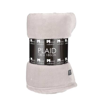 Mica Decorations Famke Fleece Plaid - 180 x 130 cm - Beige