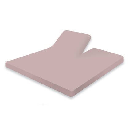Eleganzzz Splittopper Hoeslaken Jersey Katoen Stretch - light pink Roze