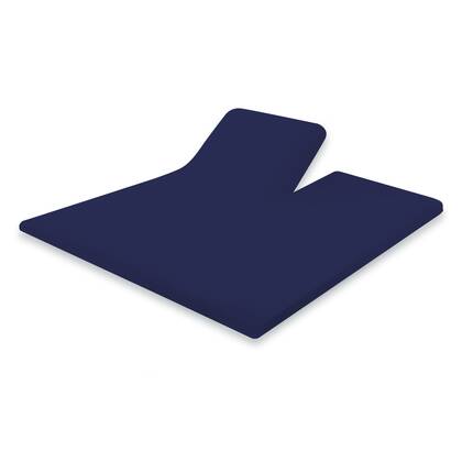 Eleganzzz Splittopper Hoeslaken Perkal Katoen - donker Blauw