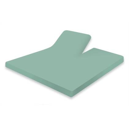 Eleganzzz Splittopper Hoeslaken Jersey Katoen Stretch - mineral Groen
