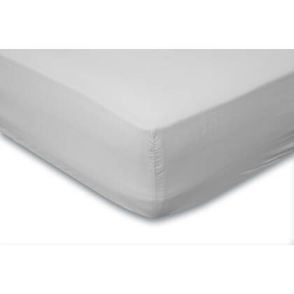 Eleganzzz Hoeslaken Katoen Perkal 35cm Hoekhoogte - licht Grijs