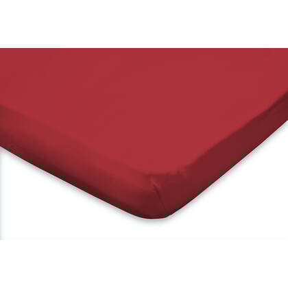 Eleganzzz Topper Hoeslaken Jersey Katoen Stretch - Rood