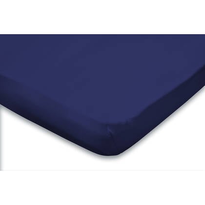 Eleganzzz Topper Hoeslaken Jersey Katoen Stretch - donker Blauw