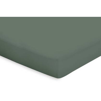 Eleganzzz Topper Hoeslaken Katoen Perkal - grenat green Groen
