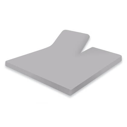 Eleganzzz Splittopper Hoeslaken Jersey Katoen Stretch - licht Grijs