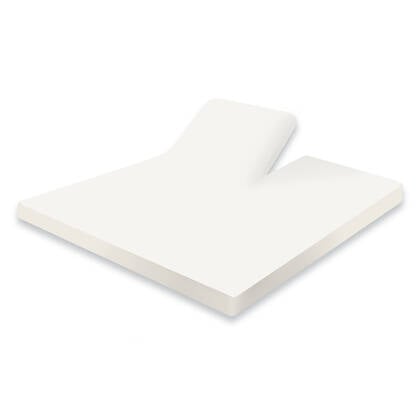 Eleganzzz Splittopper Hoeslaken Jersey Katoen Stretch - ivoor Wit