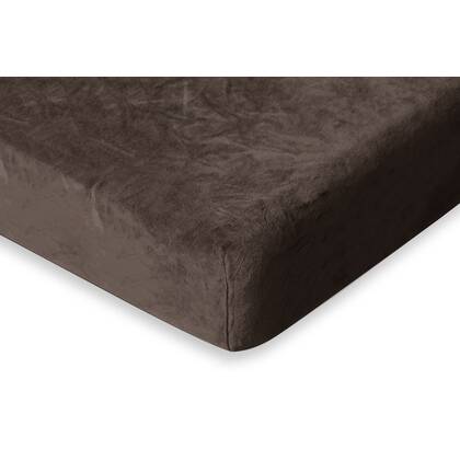 Eleganzzz Hoeslaken Flanel Fleece 35cm Hoekhoogte - brown Bruin