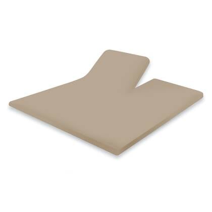 Eleganzzz Splittopper Hoeslaken Perkal Katoen - zand Geel