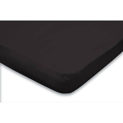 Eleganzzz Topper Hoeslaken Jersey Katoen Stretch - Zwart