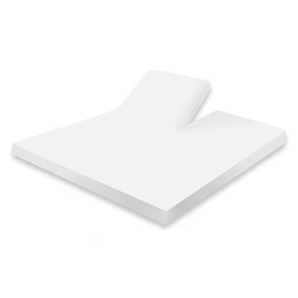 Eleganzzz Splittopper Hoeslaken Jersey Katoen Stretch - Wit