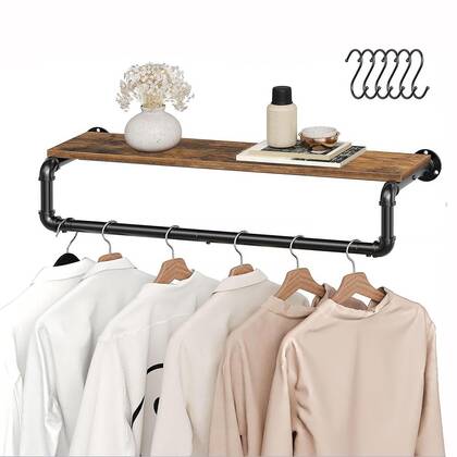 Ylumen Kapstok Dylan B 80 cm bruin zwart Bruin, Zwart
