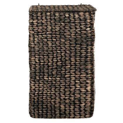 MUST Living Laundry basket Palawan BLACK WASH,60x33x33 cm Zwart