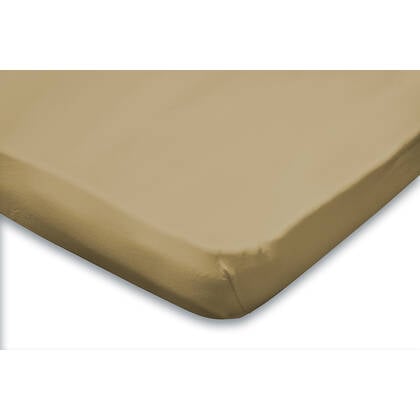 Eleganzzz Topper Hoeslaken Jersey Katoen Stretch - zand Geel