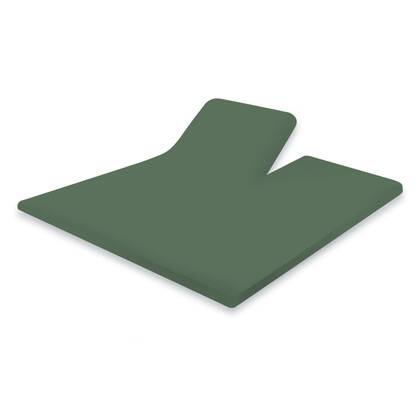 Eleganzzz Splittopper Hoeslaken Perkal Katoen - grenat green Groen