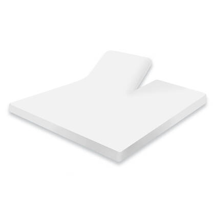 Eleganzzz Splittopper Hoeslaken Jersey Katoen Stretch - Wit