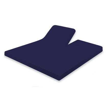 Eleganzzz Splittopper Hoeslaken Jersey Katoen Stretch - donker Blauw
