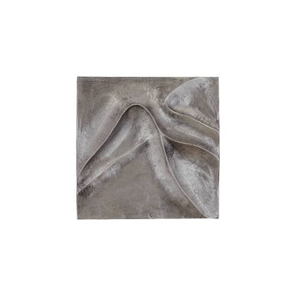 PTMD Gihan Nickle Casted Alu Wall Panel Wave Lines S Zilver