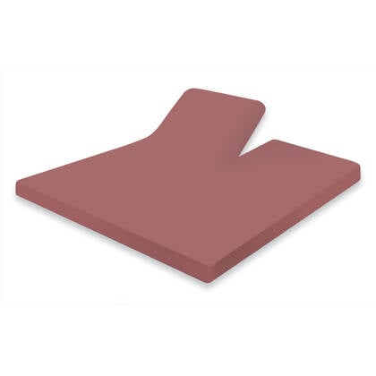 Eleganzzz Splittopper Hoeslaken Jersey Katoen Stretch - rose Roze
