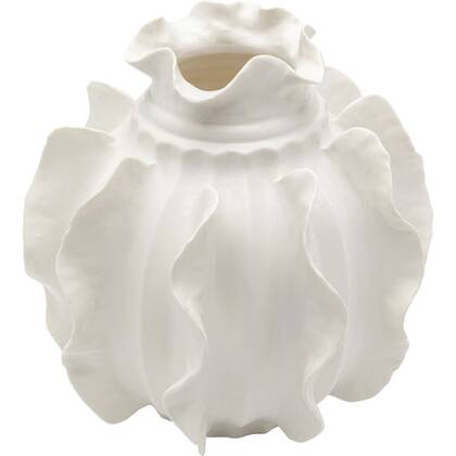 Kare Design Viento vaas - - 23cm Wit
