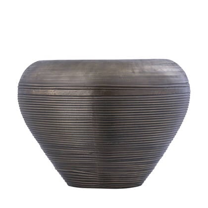PTMD Dineo Antique Brass Sheet Alu Bombey Pot L Koper