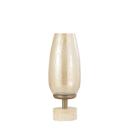 PTMD Sajeth Brass Luster Glass Stormlight On Base M Goud
