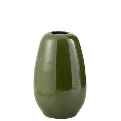 J-Line vaas Lola - porselein - - large - 55 cm hoog Groen