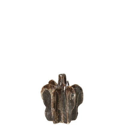 J-Line vaas Naga - keramiek - bruin|zwart - small - Ø 12.5 cm Multicolor