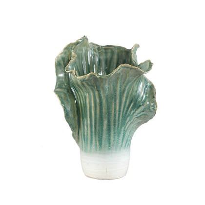 PTMD Swing Green Ceramic Pot Cabbage Shape M Groen