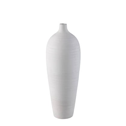 PTMD Cavinn White Matt Ceramic Bottle Vase L Wit