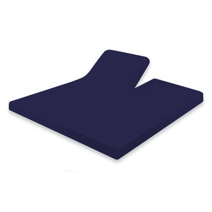 Eleganzzz Splittopper Hoeslaken Jersey Katoen Stretch - donker Blauw
