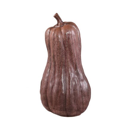 PTMD Julija Brown Ceramic Pumpkin Shaped Statue High Bruin