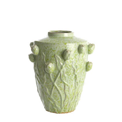 Light&living Vaas deco Ø38x45 cm JUANA keramiek mint Groen