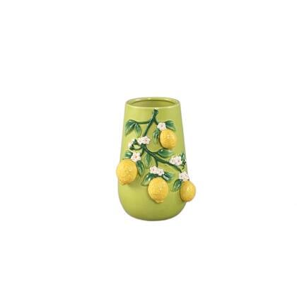 PTMD Vaas Stacy - 16x15x22 cm - Keramiek - Groen