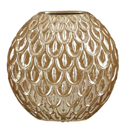 Mica Decorations Vaas Quinn - 43x20x41 cm - Keramiek - Bruin
