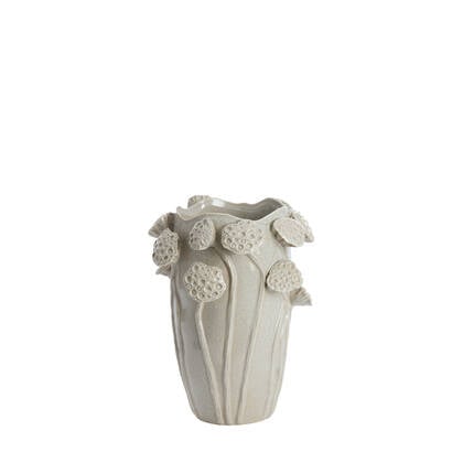 Light&living Vaas deco 27,5x25,5x35 cm LAVCI keramiek glans licht g... Grijs