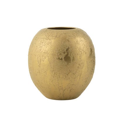 J-Line vaas Bol Rond - keramiek - - Ø 40 cm Goud