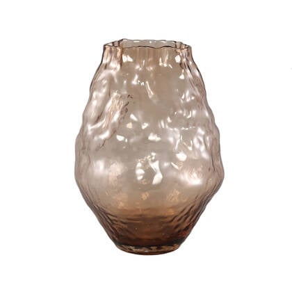 PTMD Narin Cream Irregular Shaped Glass Vase L Bruin