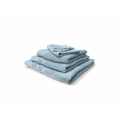 LINNICK Diamond Badstof Badgoedset 100% Katoen - denim - 12 delig Blauw