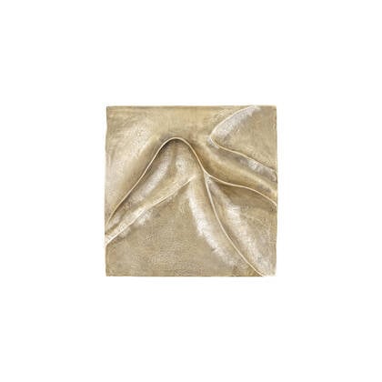 PTMD Gihan Gold Casted Alu Wall Panel Wave Lines S Goud