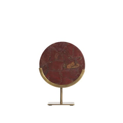 Light&living Ornament op voet 25x10x35 cm GOUYA agaat+antiek b... Rood
