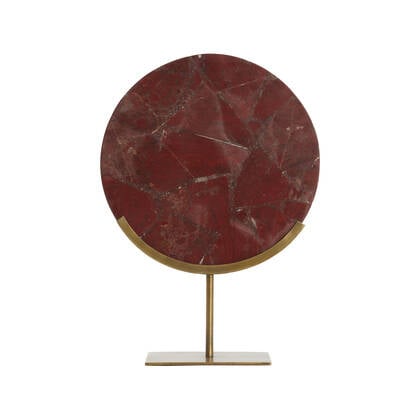 Light&living Ornament op voet 35x12x50 cm GOUYA agaat+antiek b... Rood